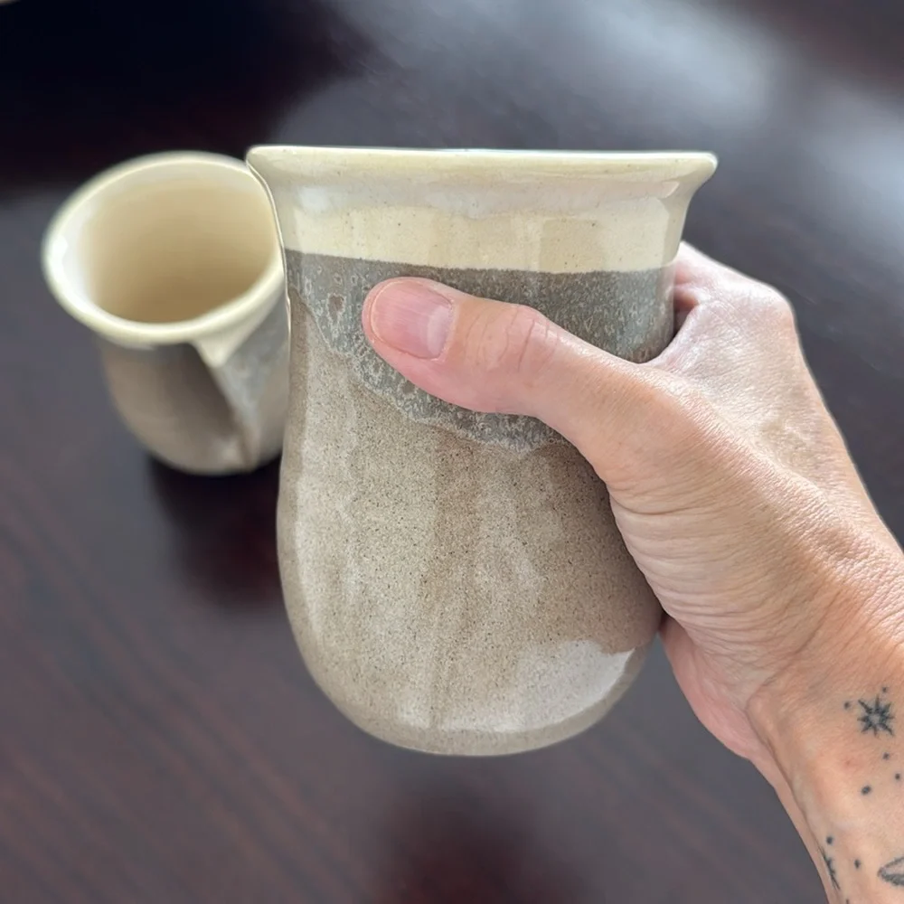 Handcrafted Ceramic Hand Warmer Mugs - Picture 6 of 8